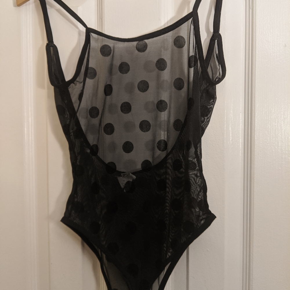 Sheer Polka Dot Body Suit
